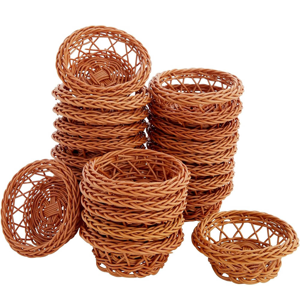 Woven Basket Set - Mini-Geflochtene-Korb-Set - 3,1 x 1,2 Zoll,