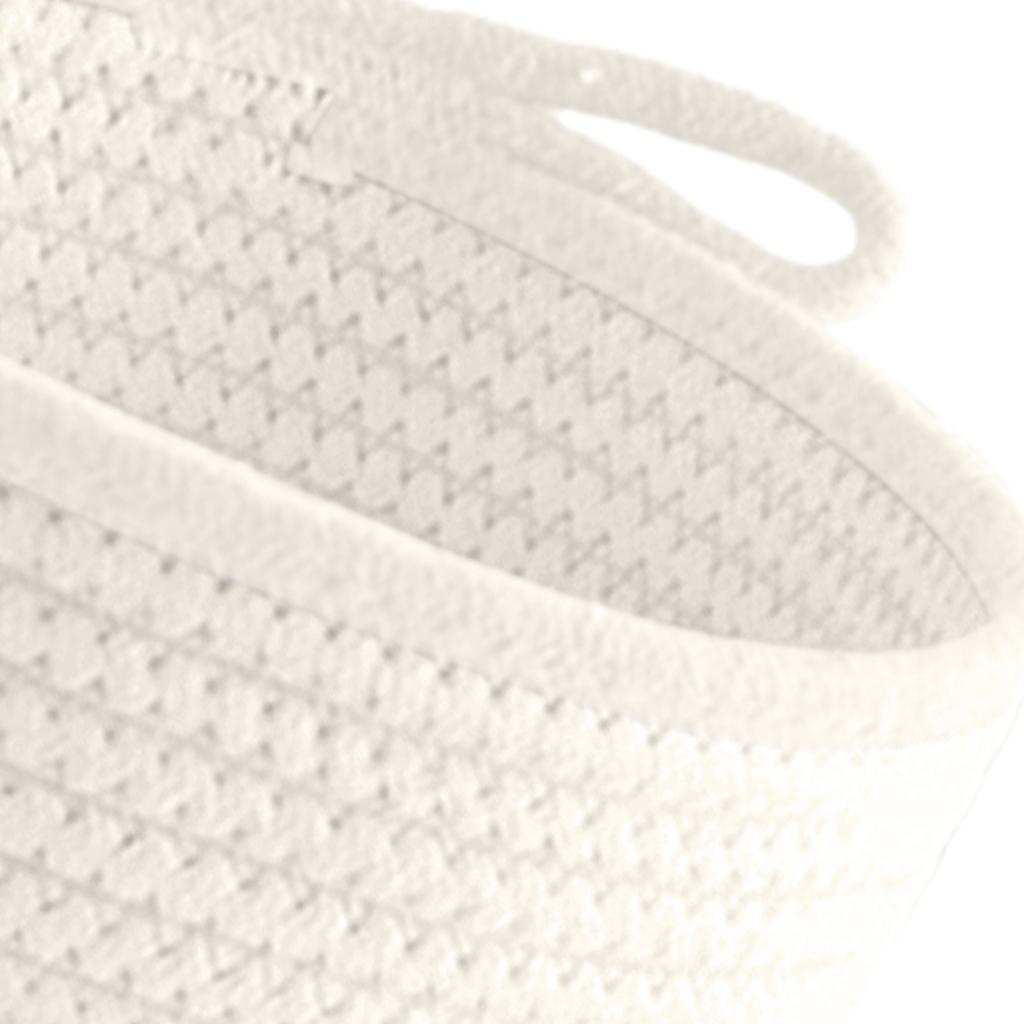 Woven Basket Set - Kleiner Korb aus gewebtem Baumwollseil, runde