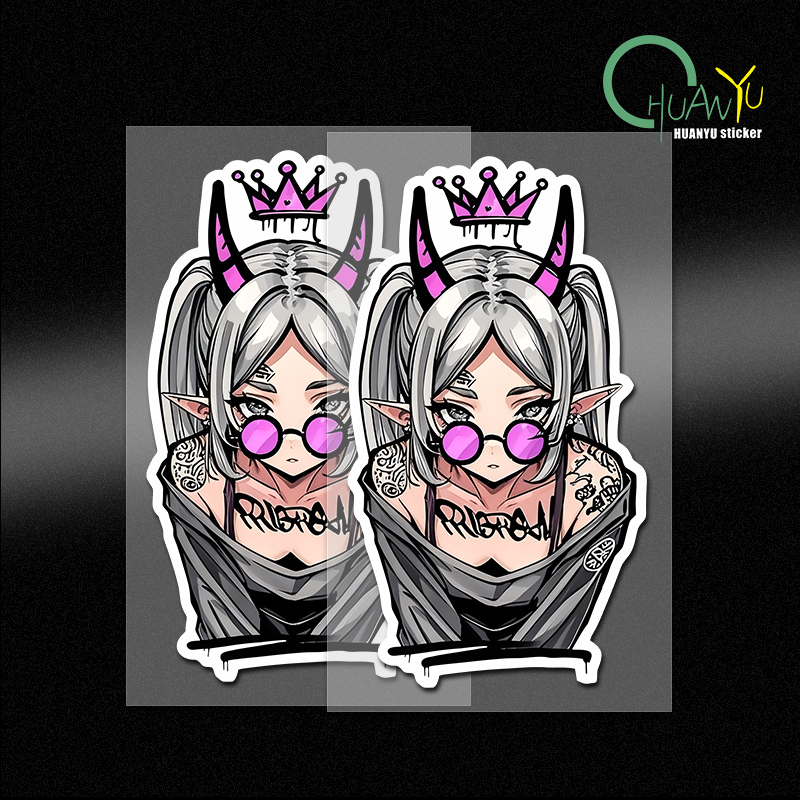 Interior Design Quotes - Modische Frieren Graffiti-Design-Wandaufkleber, coole Persönlichkeit, Laoptop,