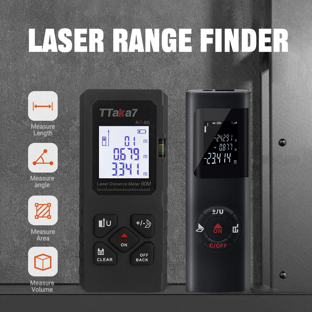 Interior Design Intern - Baulaser-Messgerät 40M/60M Tragbarer Entfernungsmesser USB-Aufladbar für