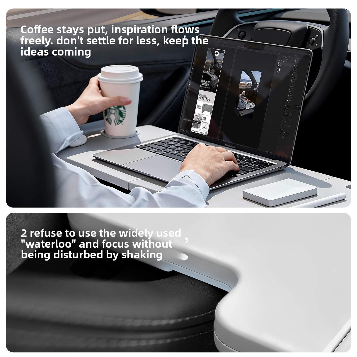 Faltbarer Autotisch für Tesla  – Interior Design Styles Bewertung und Preis
