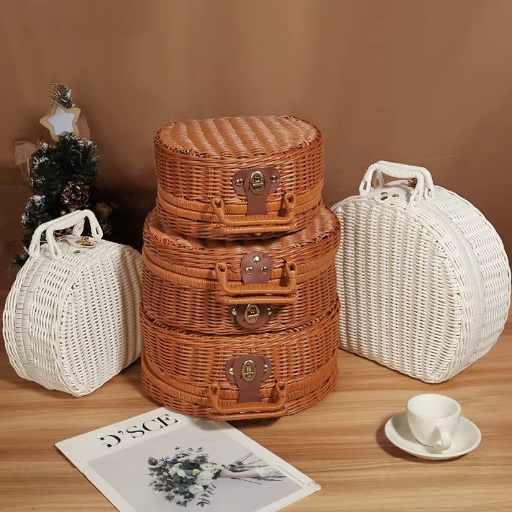 Kreativer runder Aufbewahrungs – Woven Basket Set Bewertung und Preis