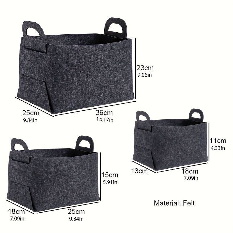 3-teiliges Set Filz-Aufbewahru – Woven Basket Set Bewertung und Preis