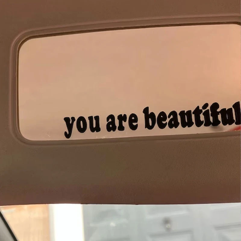 Der Text Autoaufkleber „Du bis – Interior Design Quotes Bewertung und Preis