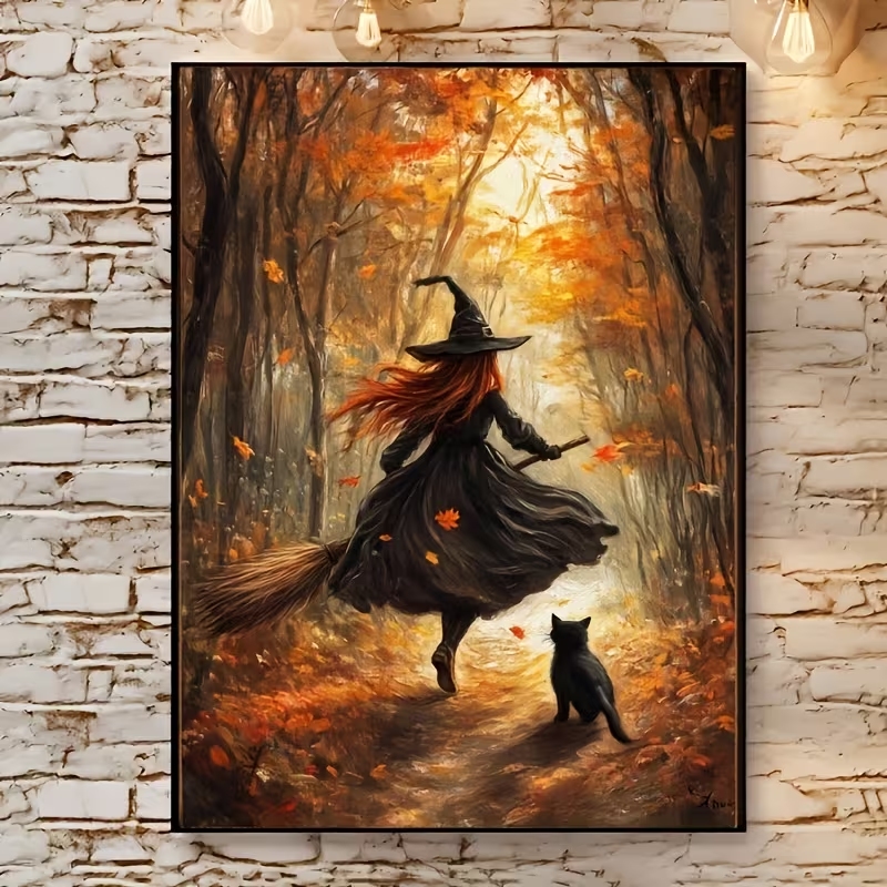 Retro Halloween Herbsthexe auf – Interior Design Living Room Bewertung und Preis