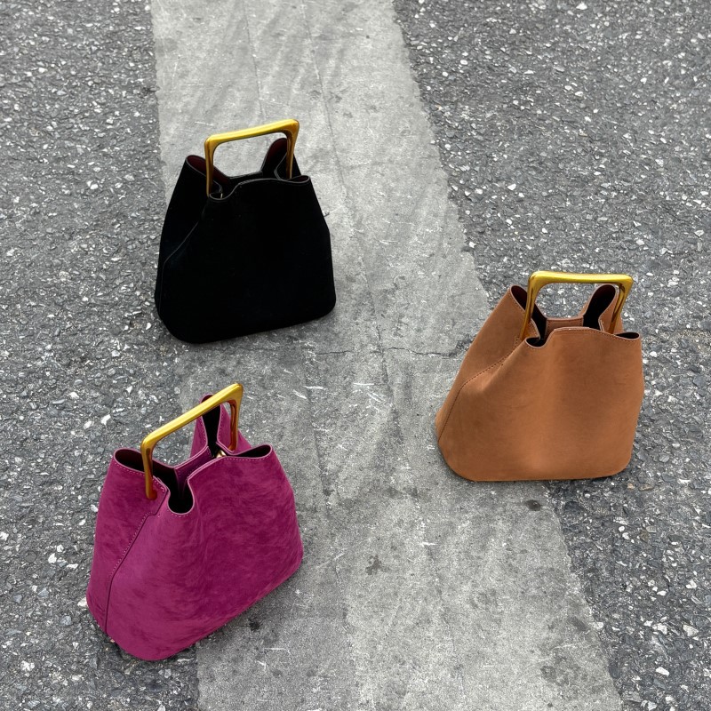 Luxuriöse Wildleder-Bucket-Bag – Interior Design Gold Bewertung und Preis