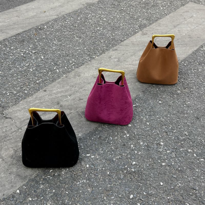 Luxuriöse Wildleder-Bucket-Bag – Interior Design Gold Bewertung und Preis