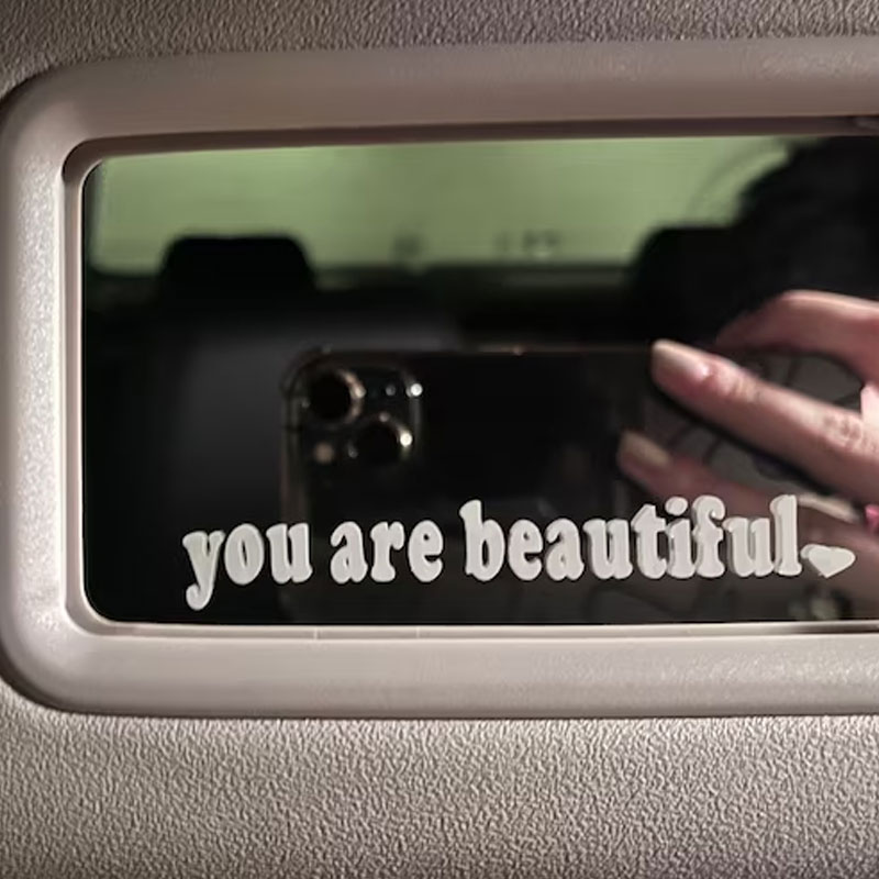 Der Text Autoaufkleber „Du bis – Interior Design Quotes Bewertung und Preis