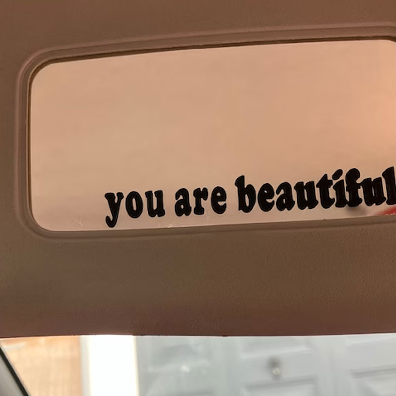 Der Text Autoaufkleber „Du bis – Interior Design Quotes Bewertung und Preis