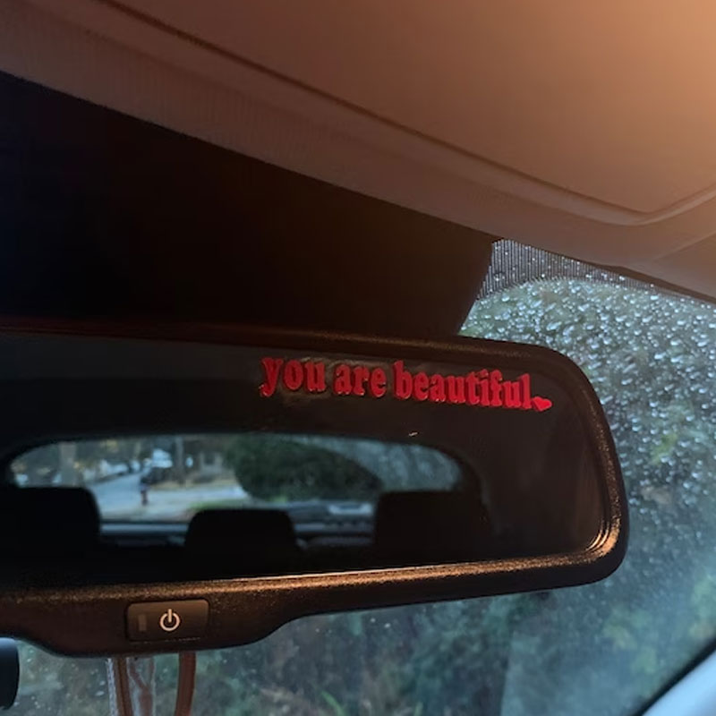Der Text Autoaufkleber „Du bis – Interior Design Quotes Bewertung und Preis