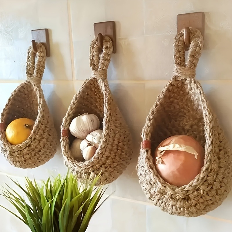 3 Stück/Set Makramee-Obstkorb  – Woven Basket Set Bewertung und Preis